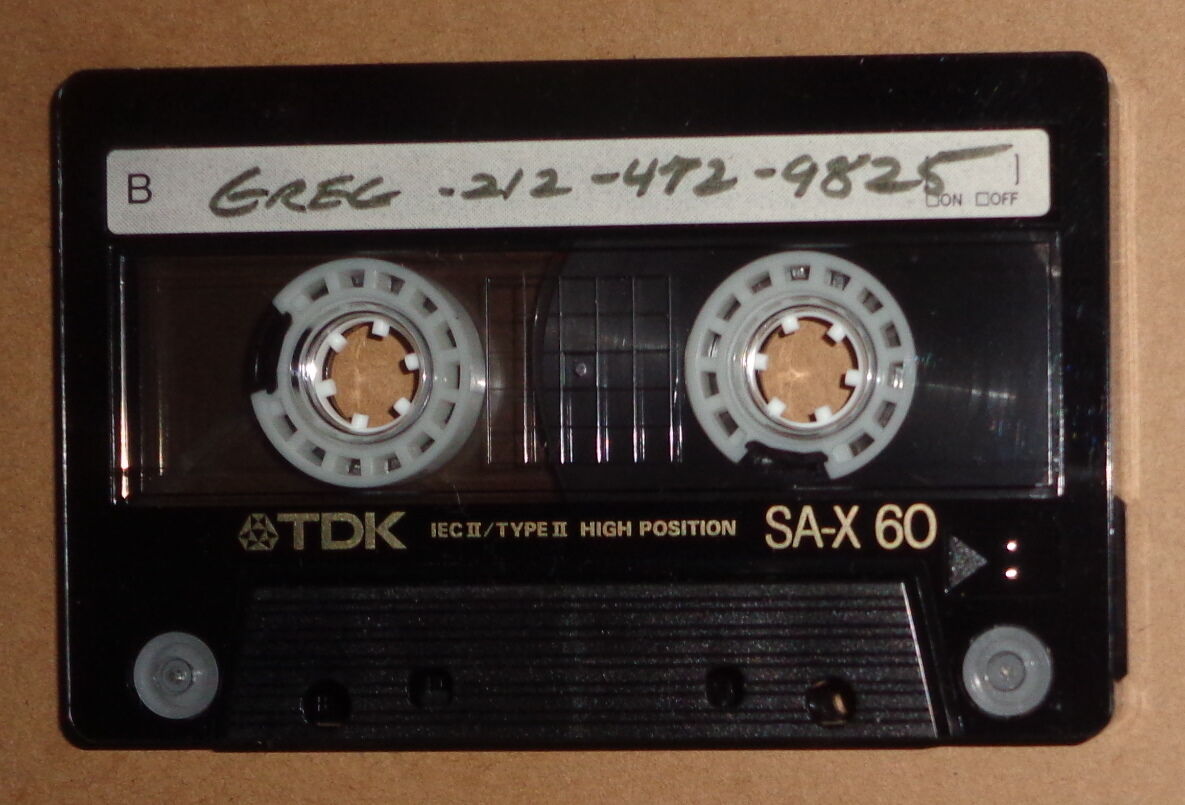 Bad Sun - Rare Hard rock Demo Cassette Tape, CBGB 3/12/1991 - Greg Demirjian