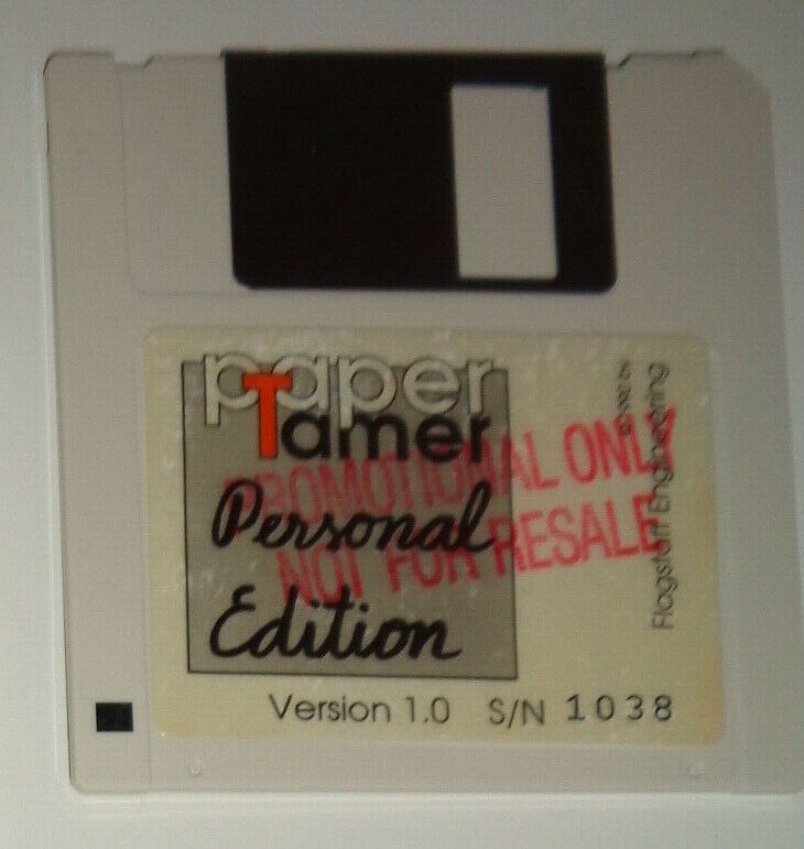 PaperTamer by Flagstaff Engineering. 1990 Version 1.0. For IBM PCs