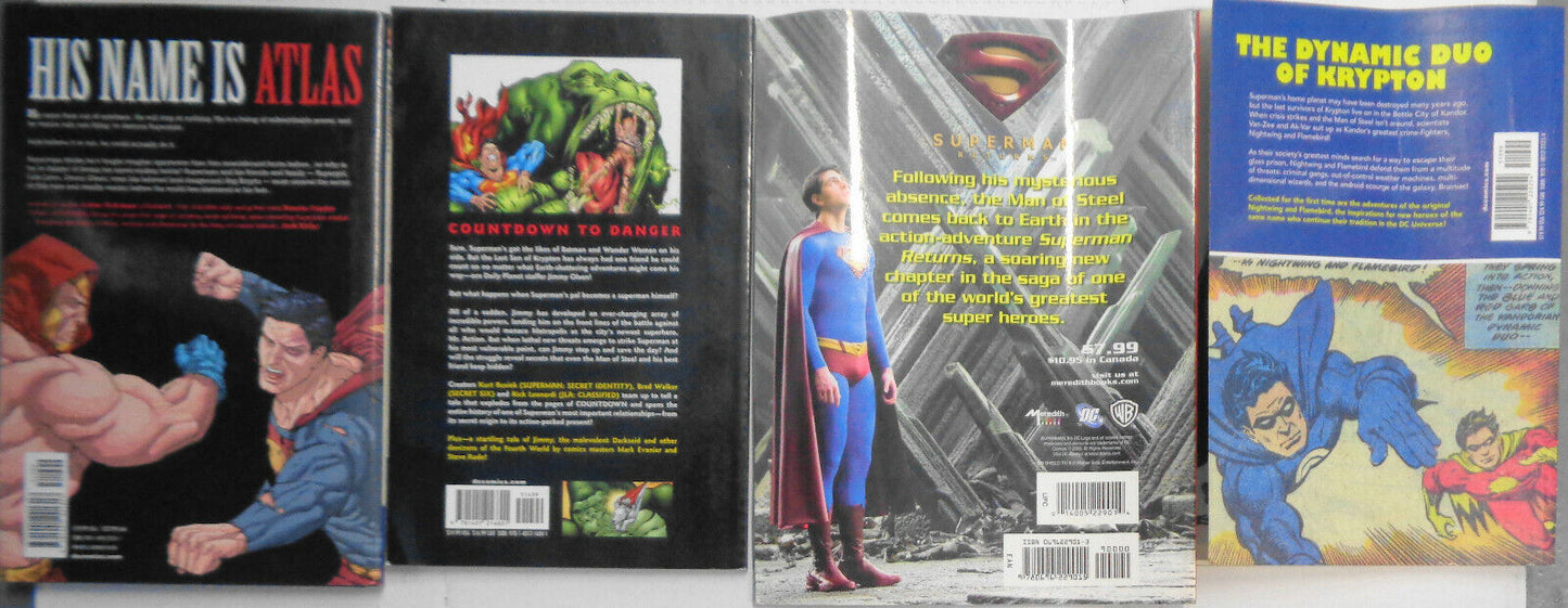 SUPERMAN - 4 Books lot - - all 4 are first printings.