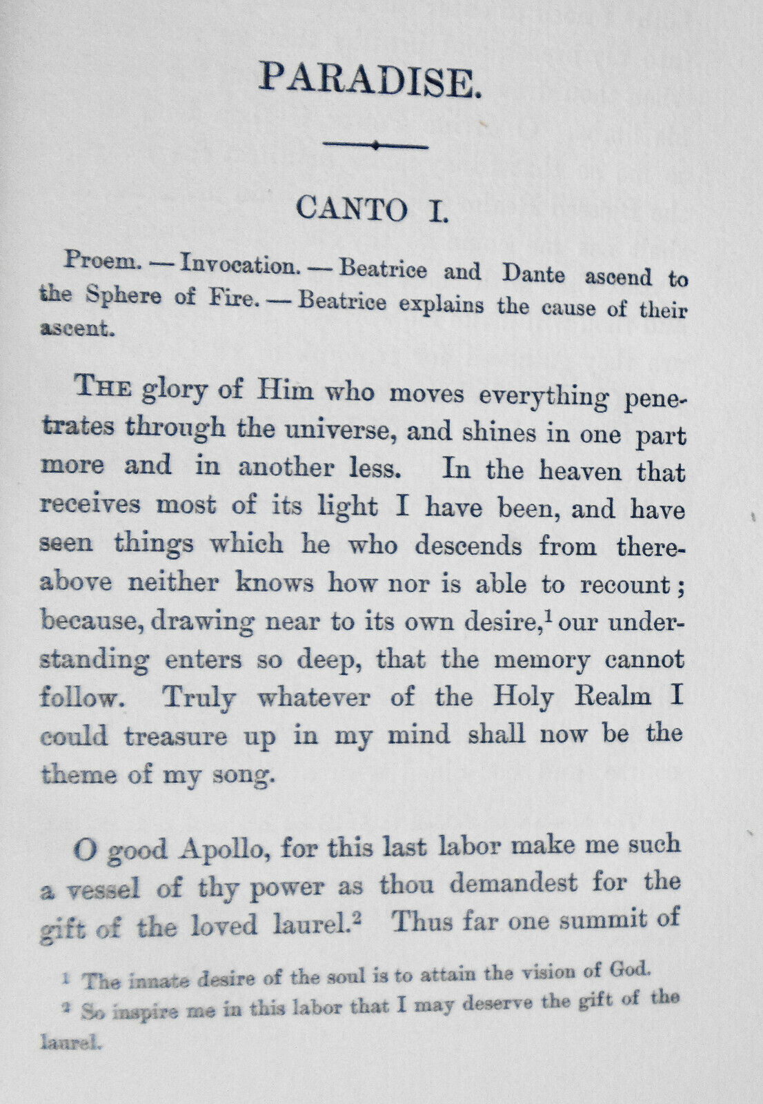 PARADISE Divine Comedy Of Dante Alighieri Vol 3, 1892 Limited edition #42 of 250
