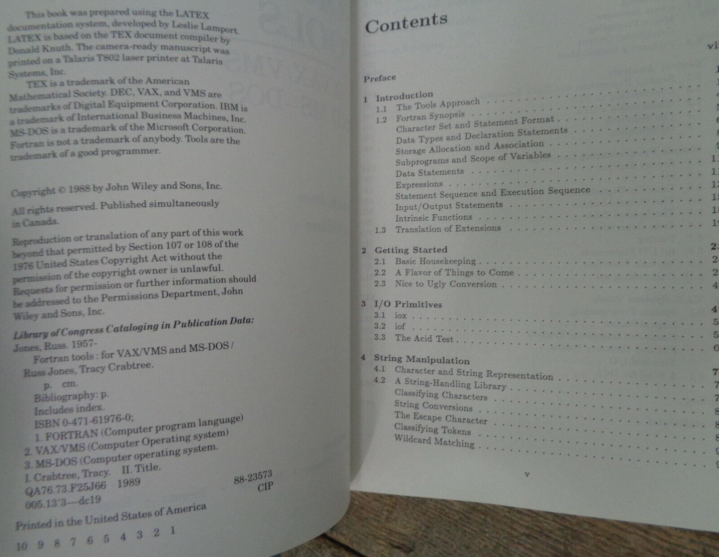 FORTRAN Tools for VAX/VMS and MS-DOS by Russell K. Jones and Tracy Crabtree...