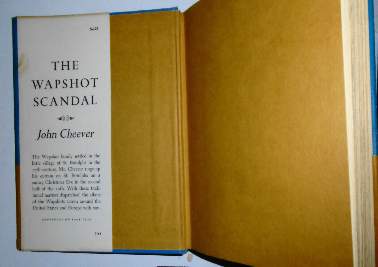 John Cheever, The Wapshot Scandal. First Edition, First Printing. 1964