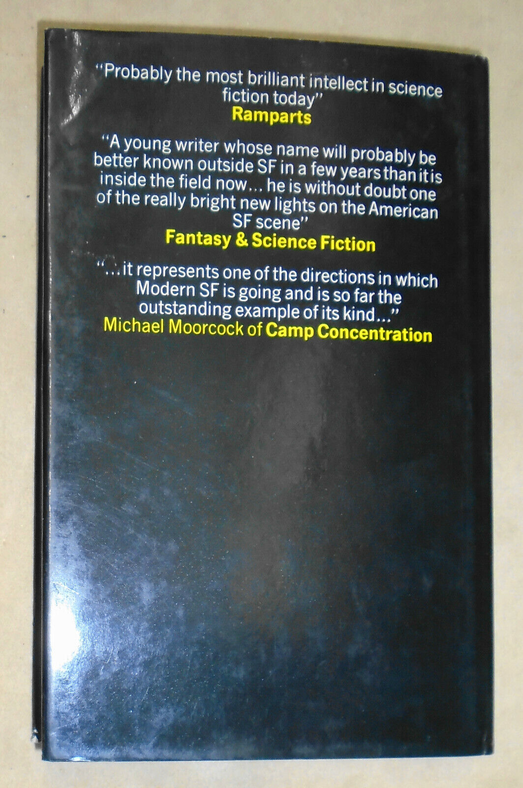 SIGNED Getting Into Death: Best Short Stories Of Thomas M. Disch. 1st ed UK 1973