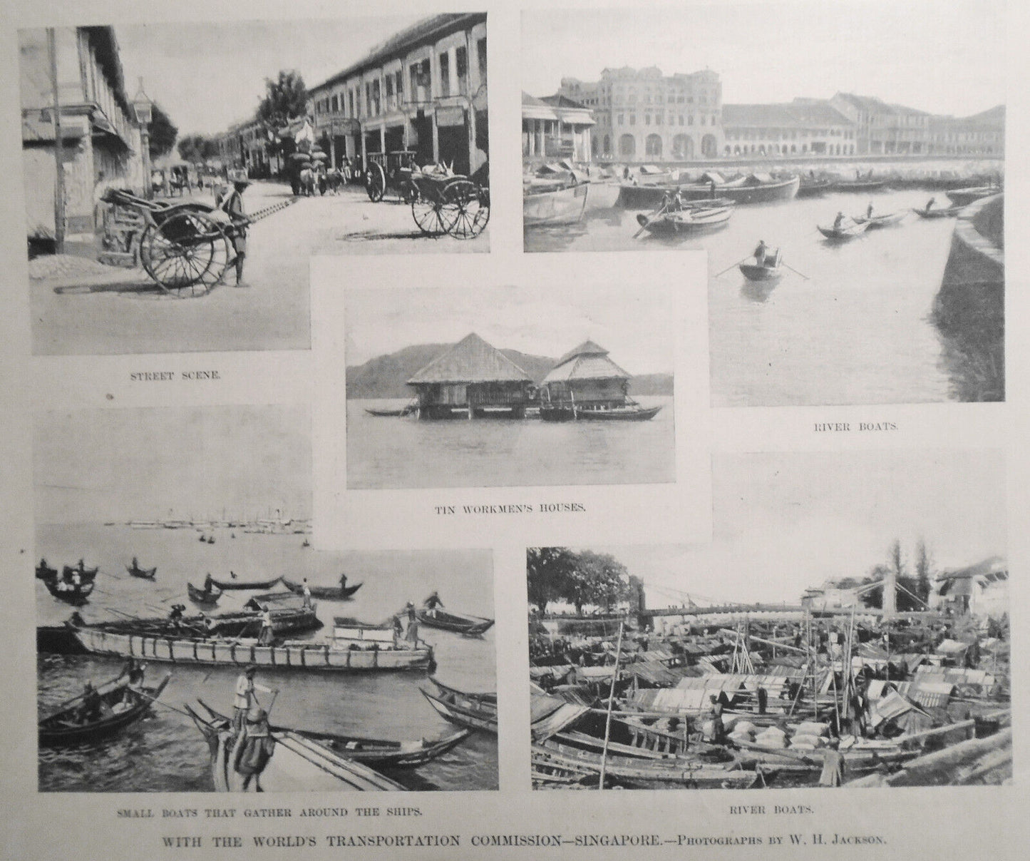 With the World's Transportation Commission, Singapore - Harper's Weekly, ca 1890