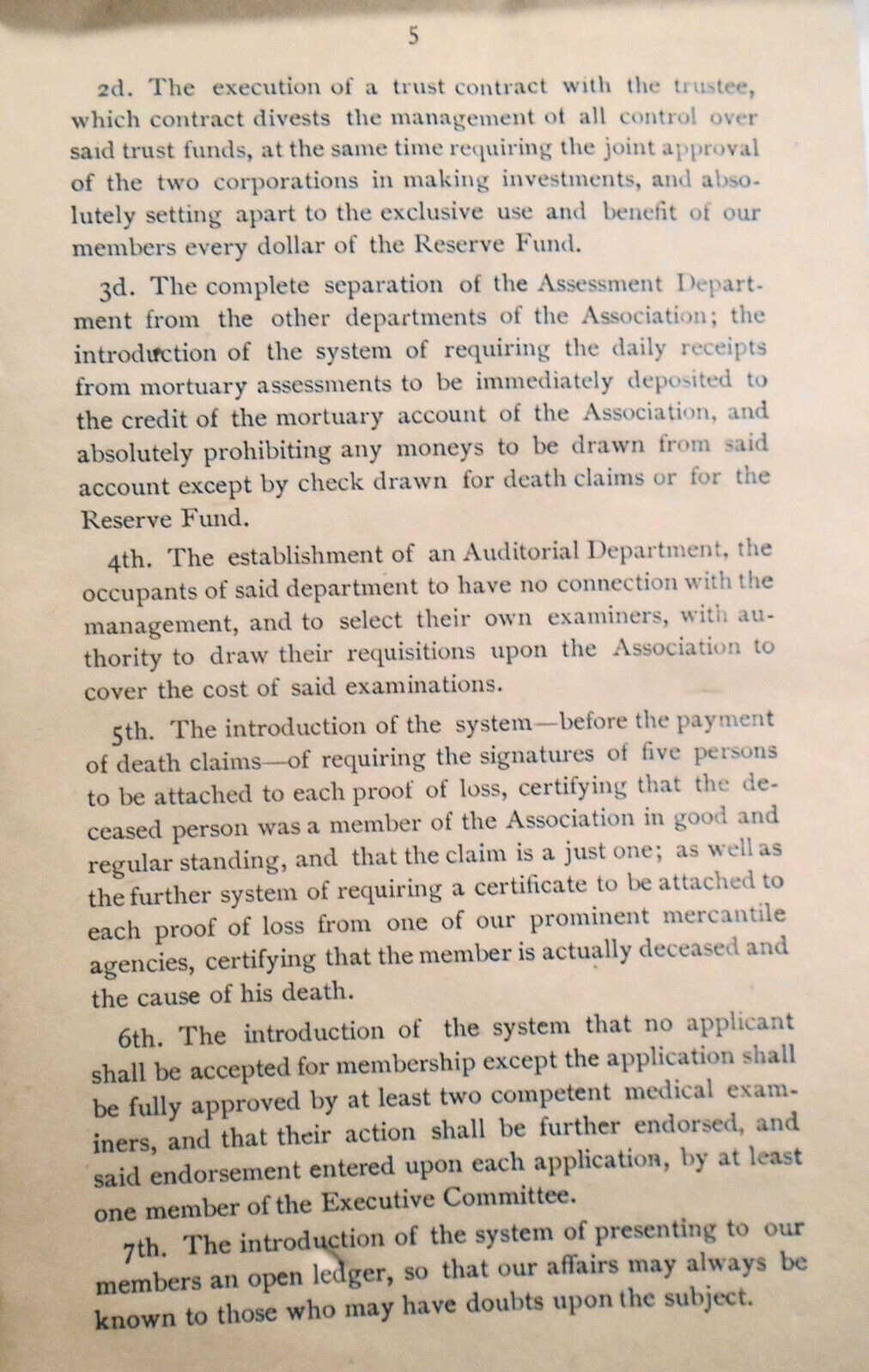 FACTS - Mutual Reserve Fund Life Association New York, 1884 Advertising circular