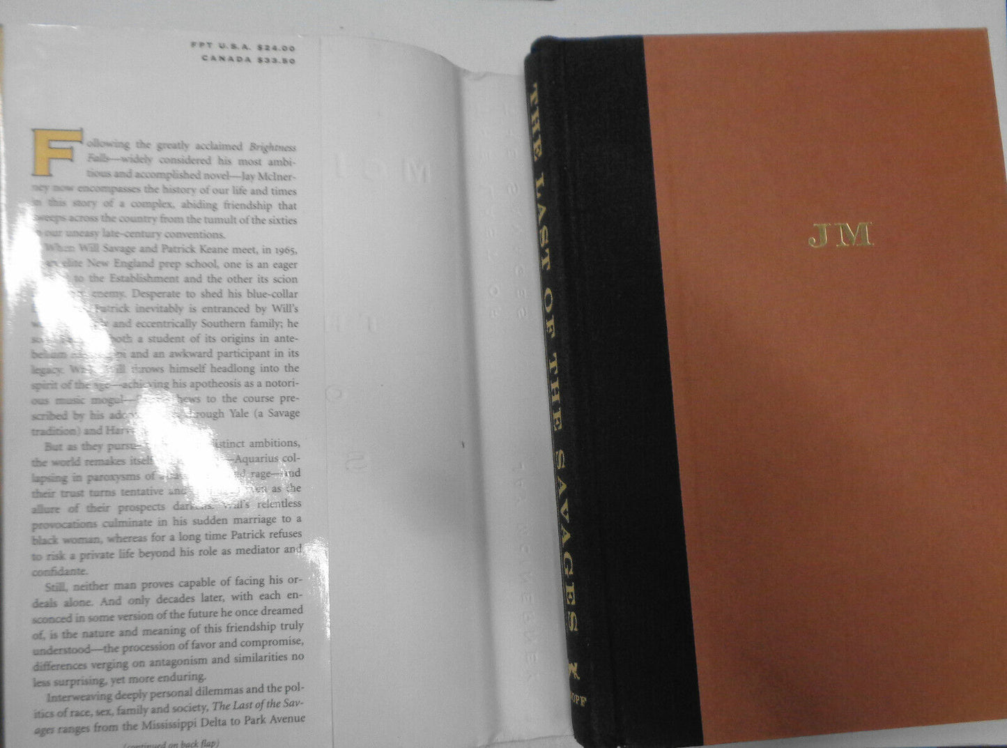 Jay McInerney - The Last of the Savages Signed First Edition 1996 Hardcover