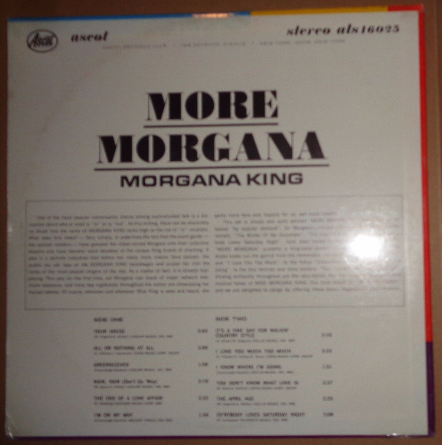Morgana King - More Morgana - SEALED LP. MINT, 1966