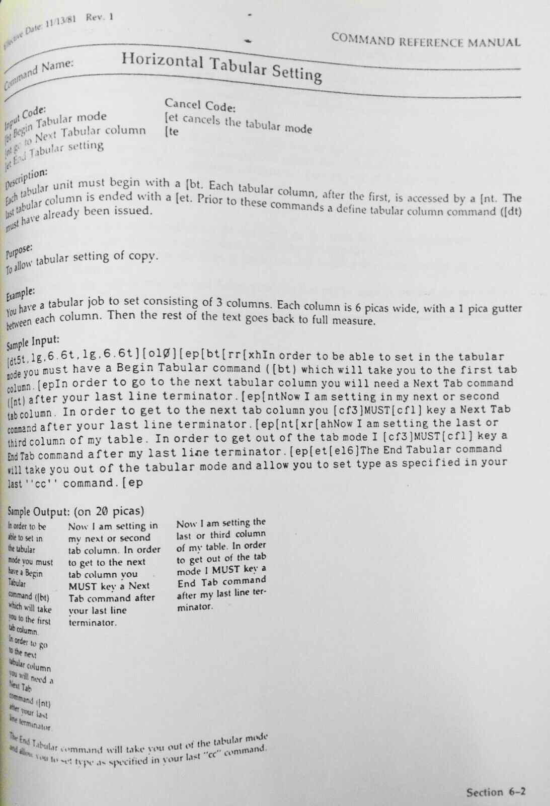 Penta Systems International Command Reference Manual 1981