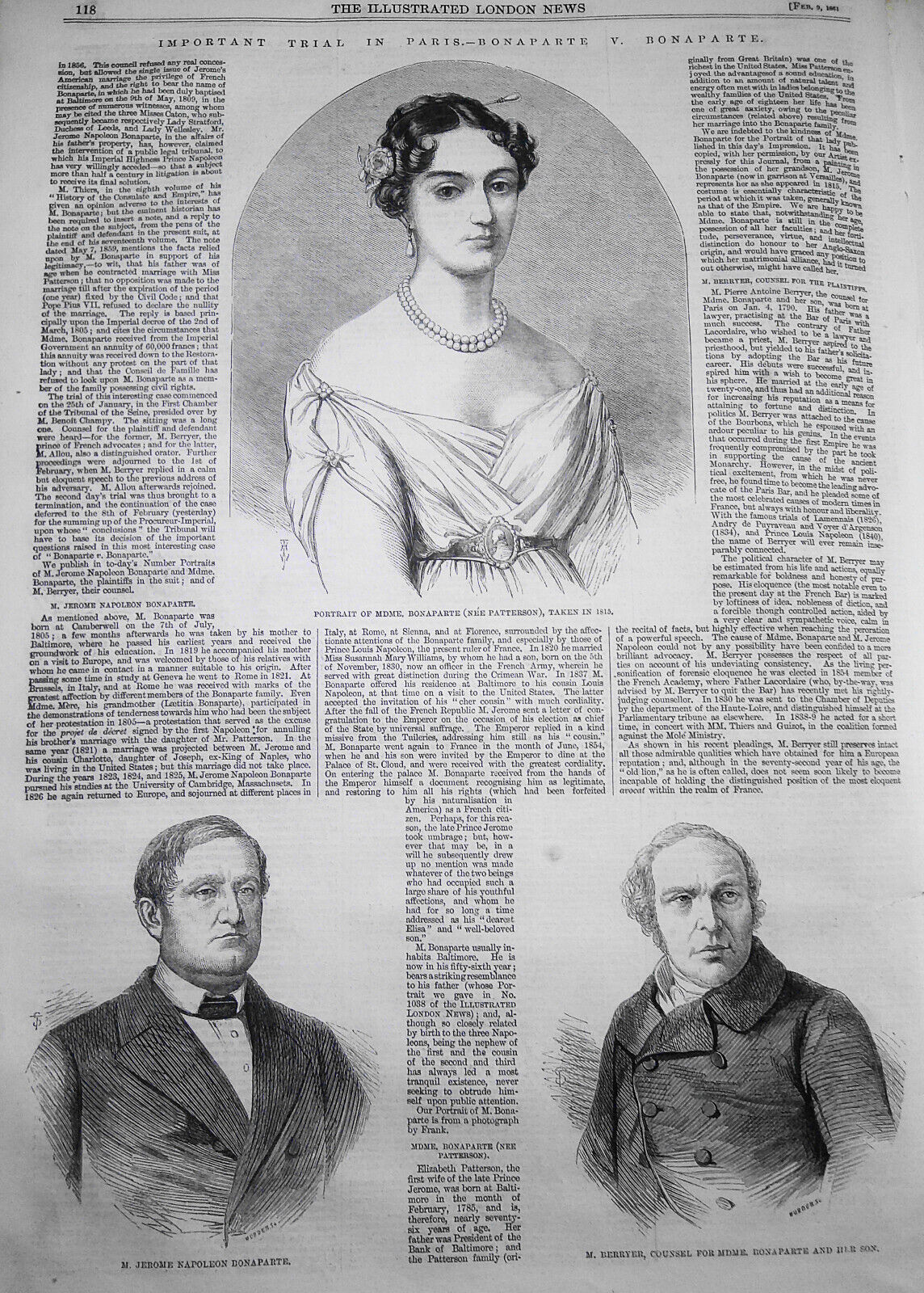 Illustrated London News, February 9, 1861 - Opening of Parliament; Coventry woes