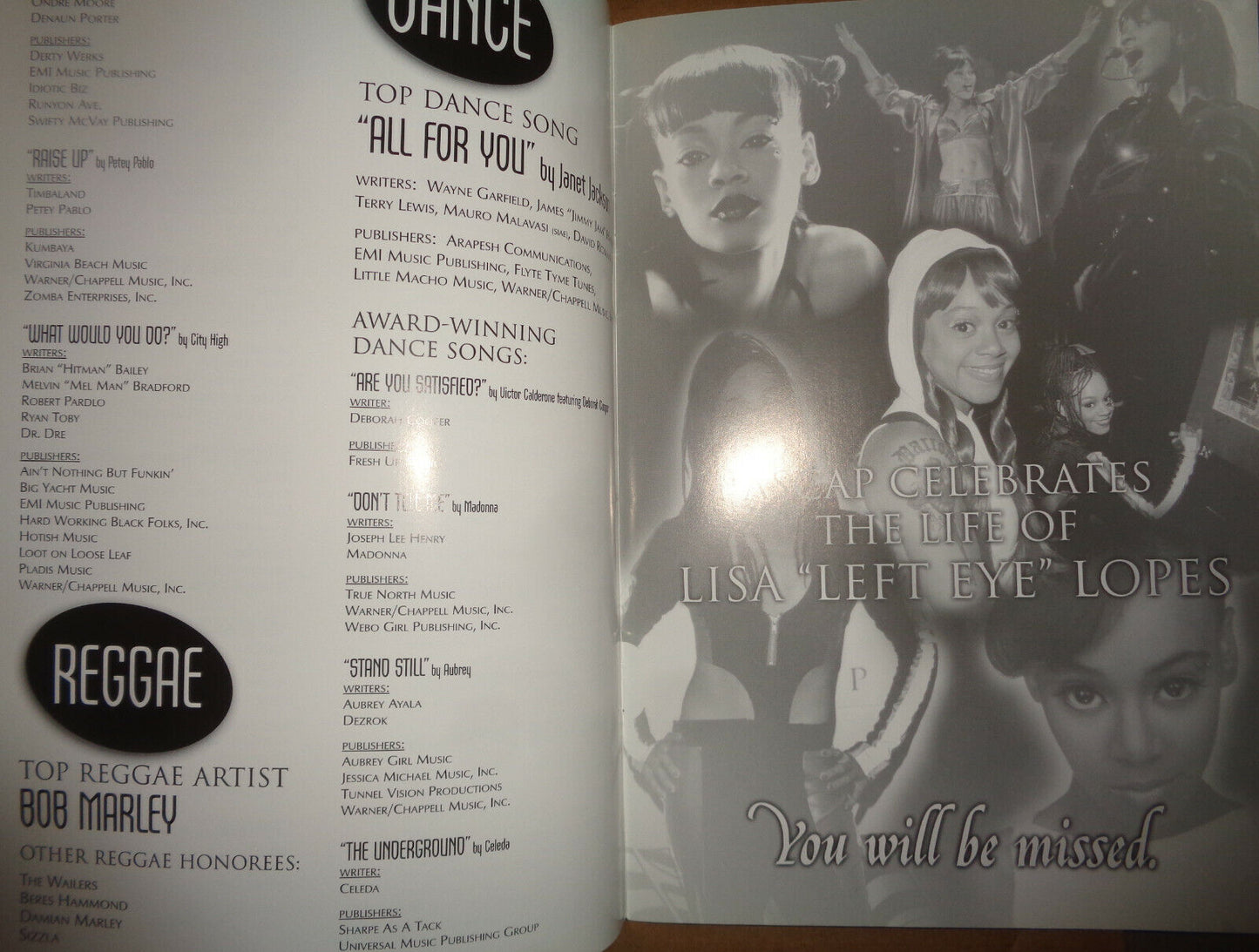 ASCAP 15th Annual Rhythm & Soul Music Awards 2002 : Ashanti, DJ Quik, Dr. Dre ..