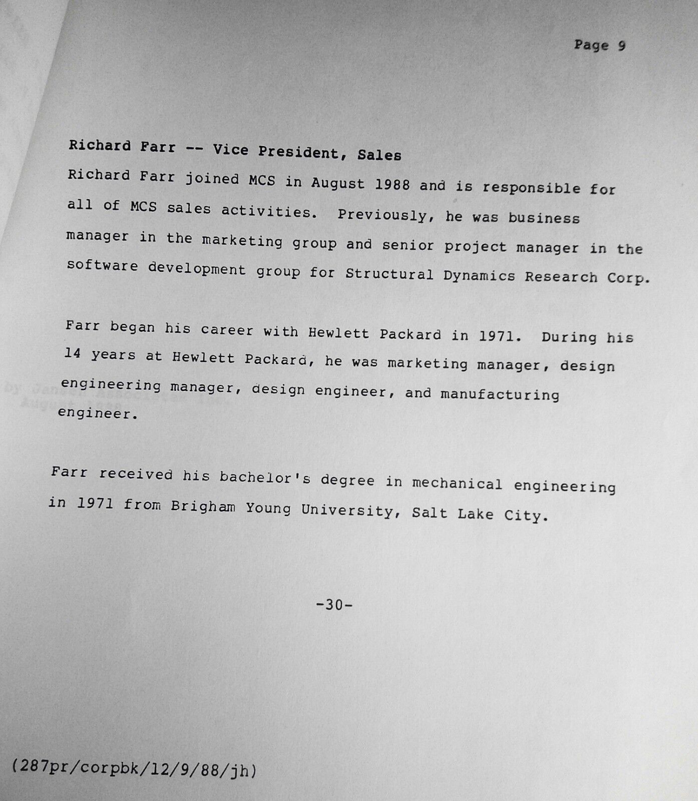 ANVIL-5000 3D CADD/CAM Software Press Kit, 1989. By MCS.