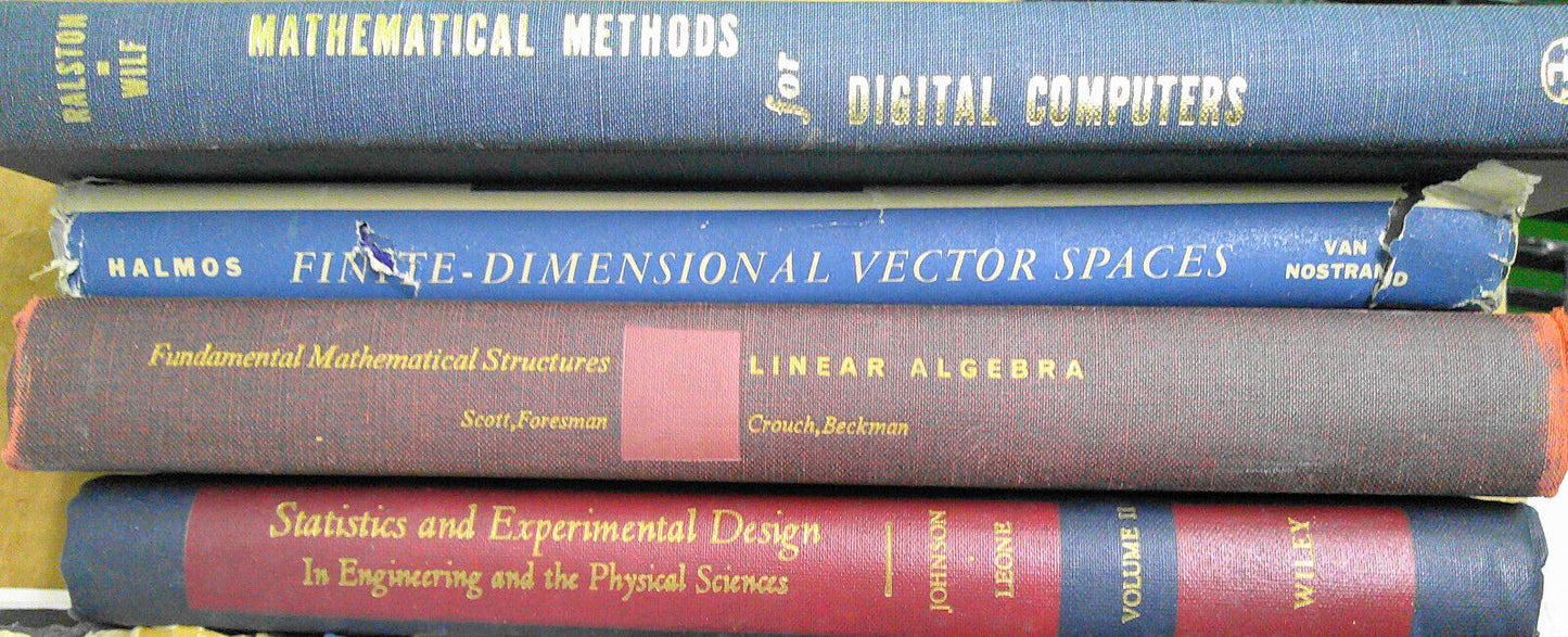 12 Mathematics hardcover books lot