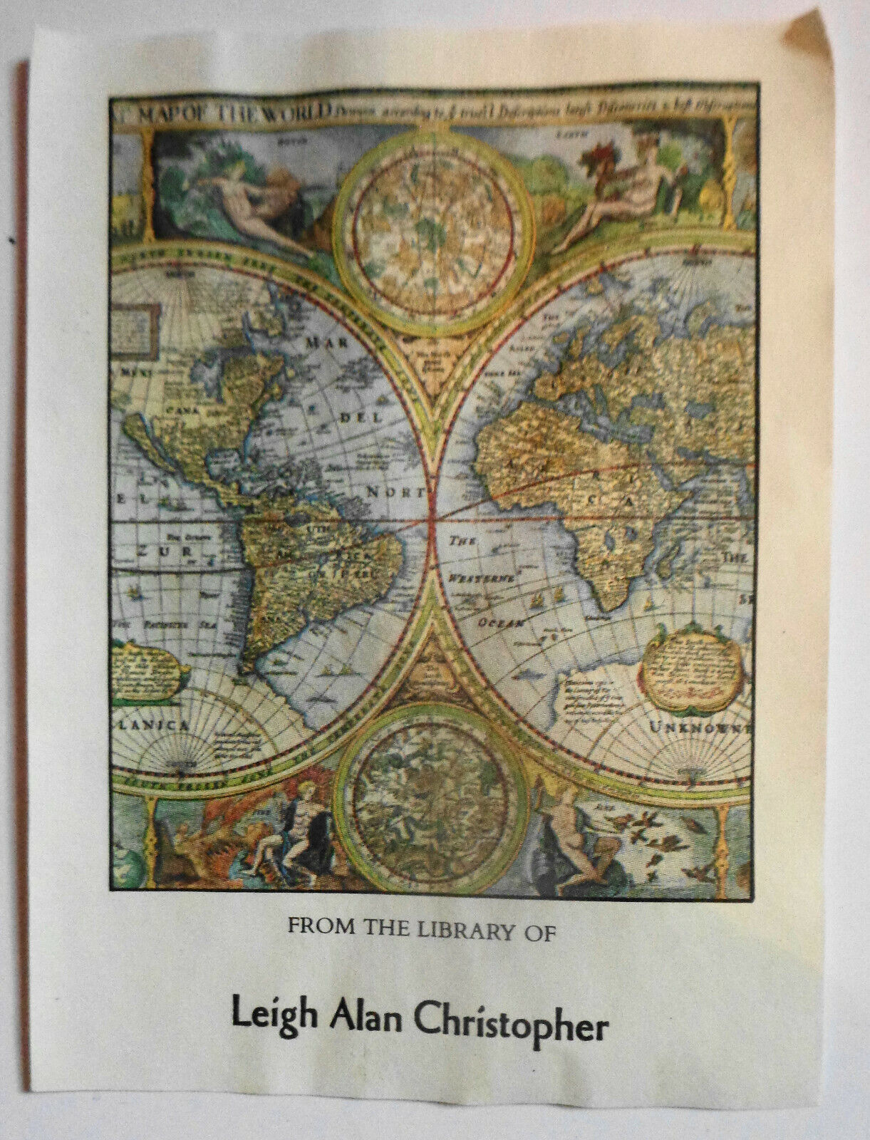 Leigh Alan Christopher Ex Libris Bookplate