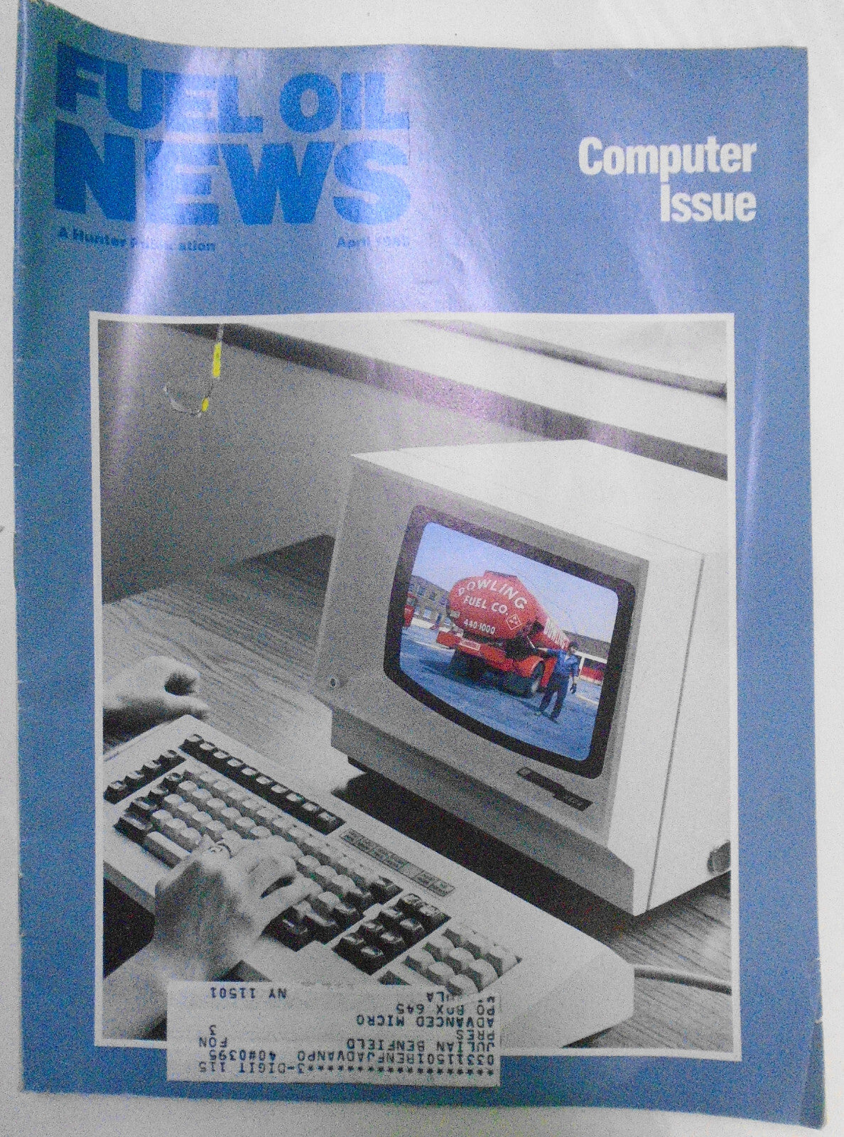 Fuel Oil News New Magazine April 1989. Computer Issue. "Computermania".