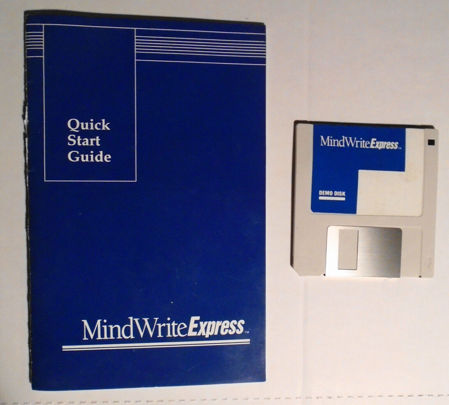MindWriteExpress. Demo Program. 1988 -- 3.5" IBM. Writing productivity software