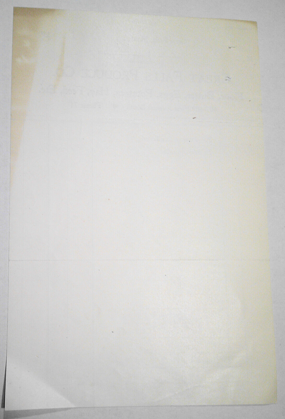 1903 Great Falls Produce Co., (Flour, Butter, Eggs...) Billhead Statement