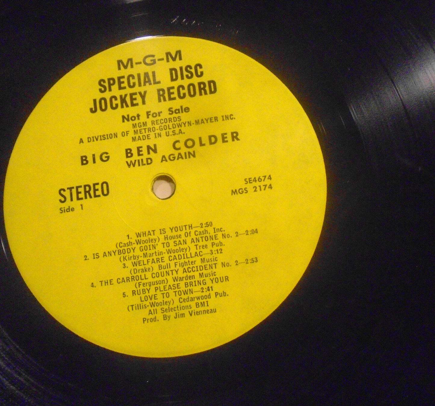 Ben Colder: 4 LP PROMO Wild Again; Live & Loaded; Harper Valley PTA; Have One On