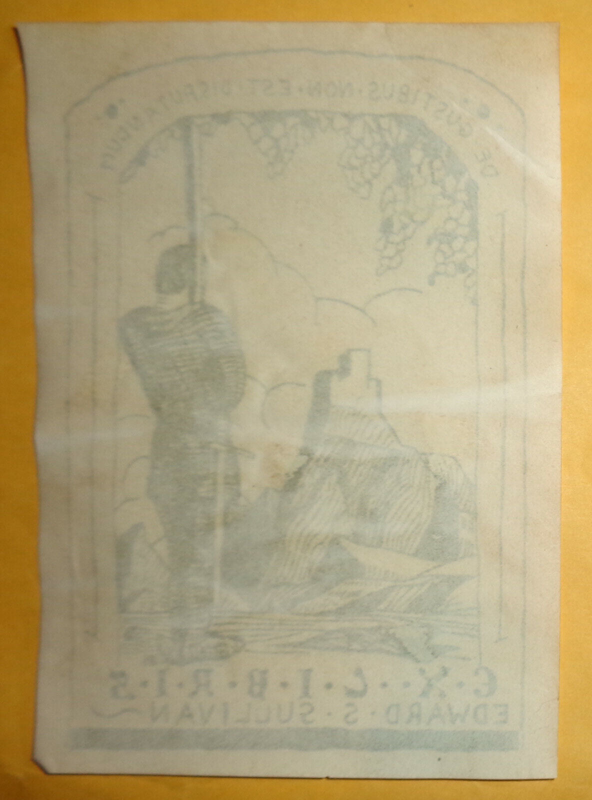 Edward S. Sullivan Ex Libris Bookplate