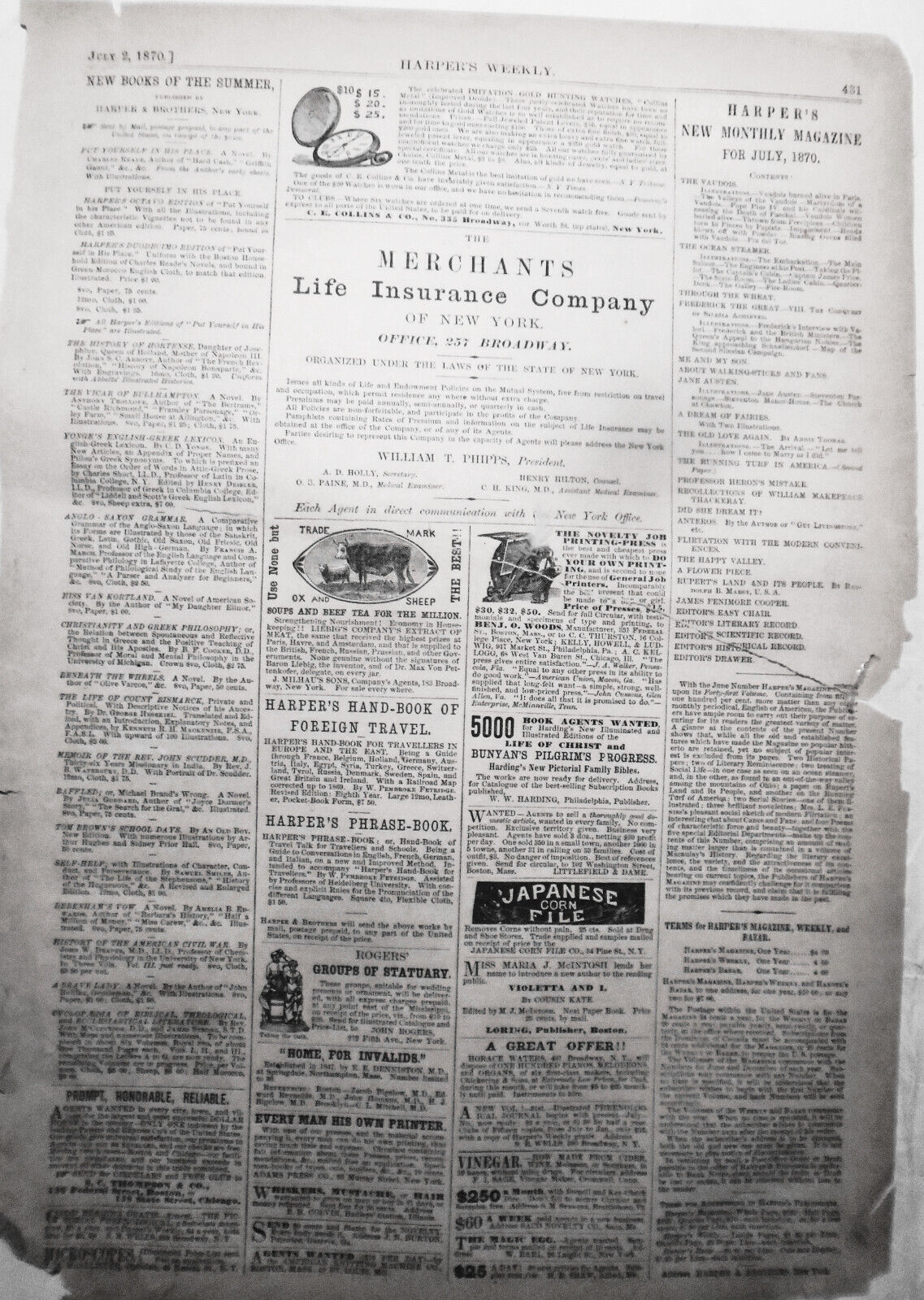The Cuban Sparring Match, by Thomas Nast. Harper's Weekly, June 2, 1870