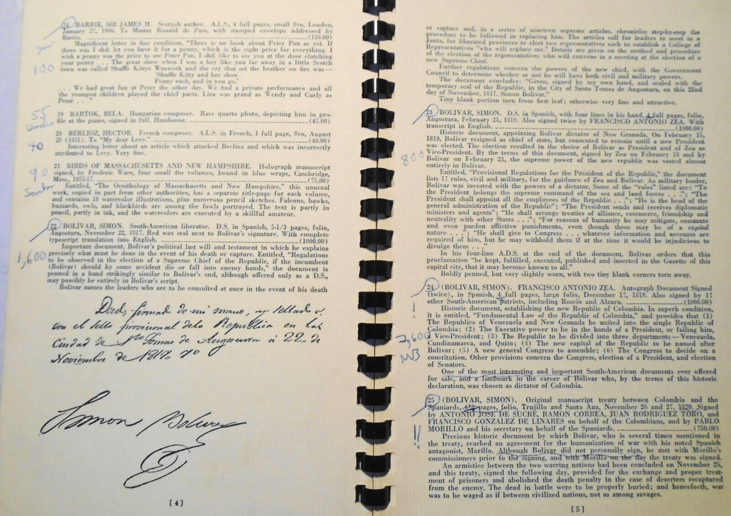 Charles Hamilton - Auction No. Six, 1963 Catalog with prices realized list