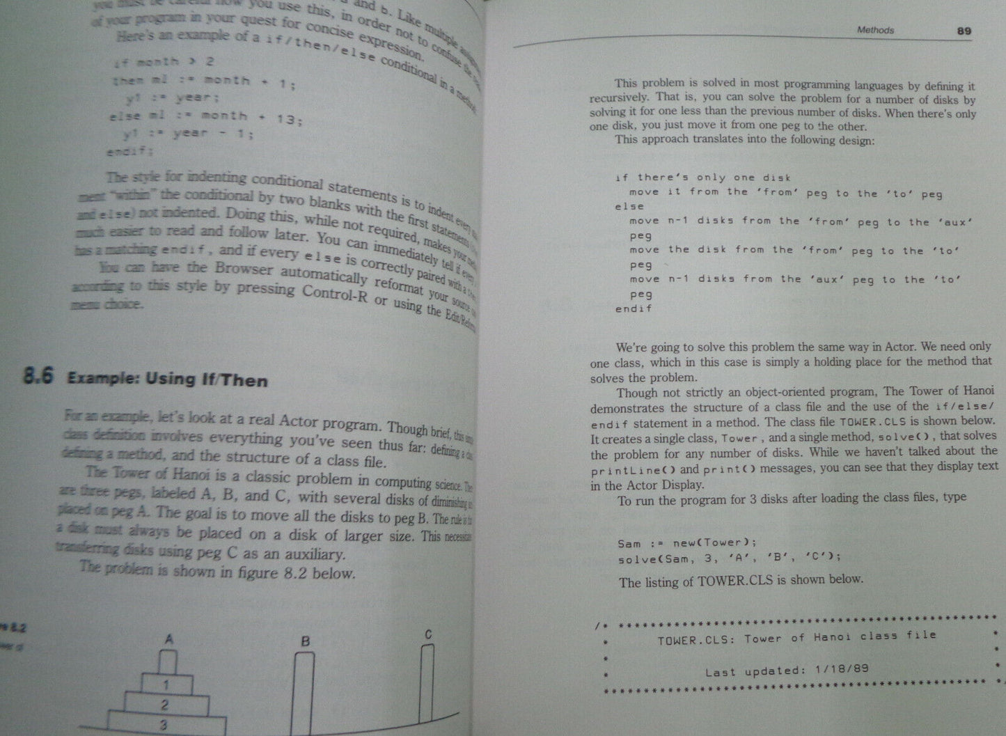 Object-Oriented Programming Featuring Actor, by Marty Franz. 1990 First edition