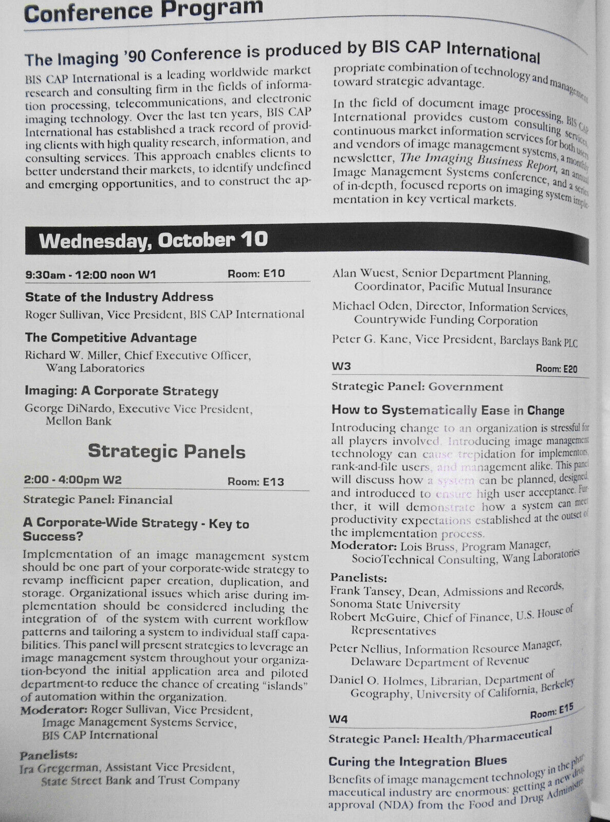 Imaging '90, Official Directory & Buyer's Guide - Oct. 1990 - Javits Center, NYC