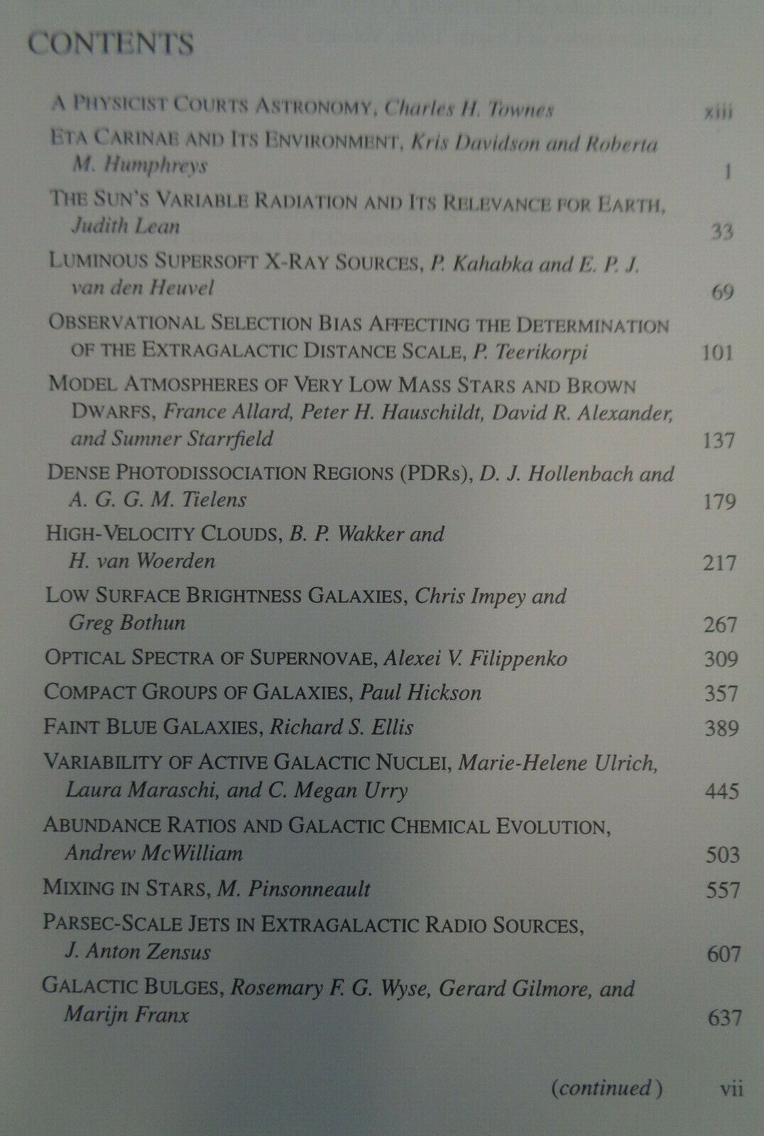 ANNUAL REVIEW OF ASTRONOMY AND ASTROPHYSICS - VOLUME 35, 1997