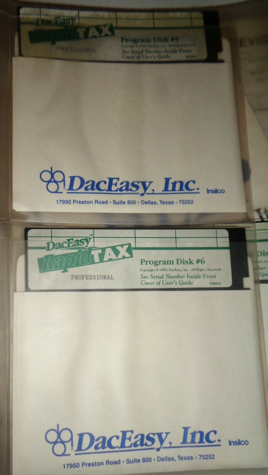 DacEasy Rapid Tax, Professional Version - 1989