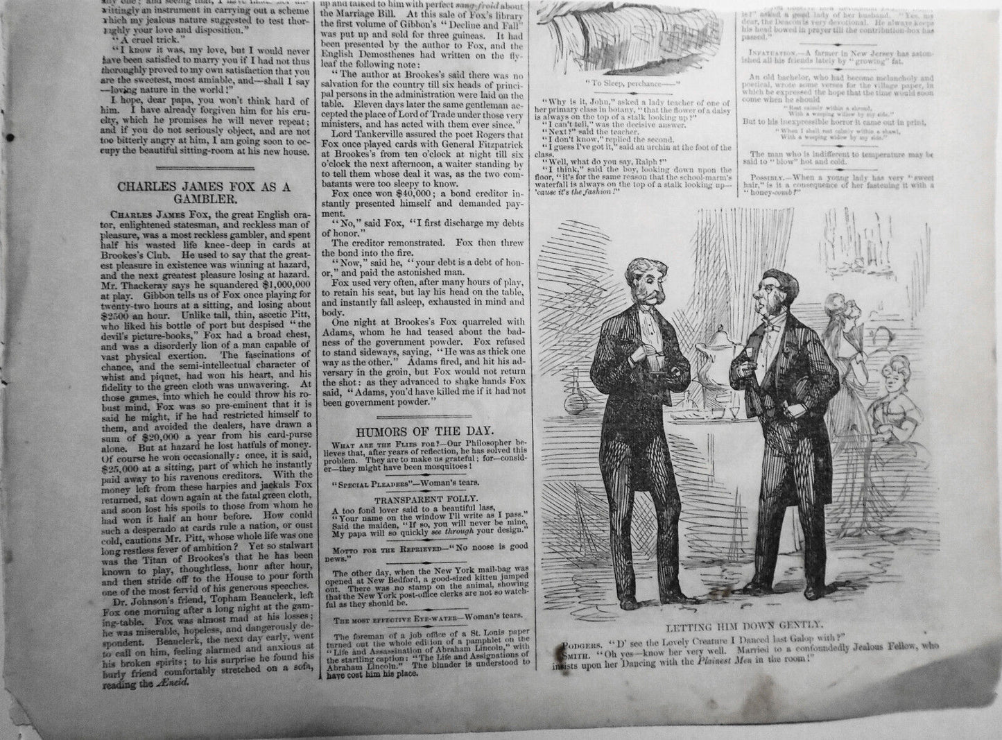Prejudice : "... these stupid white geese ... hissing and biting at me " - 1868