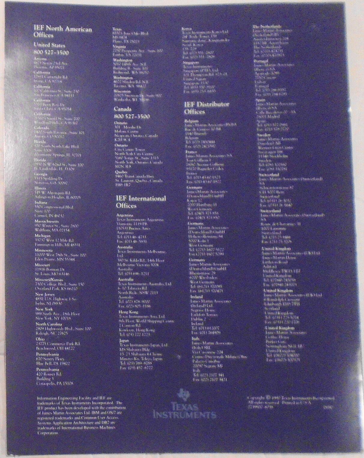 1990 Texas Instruments Information Engineering Facility Promo kit - UNIX, Tandem