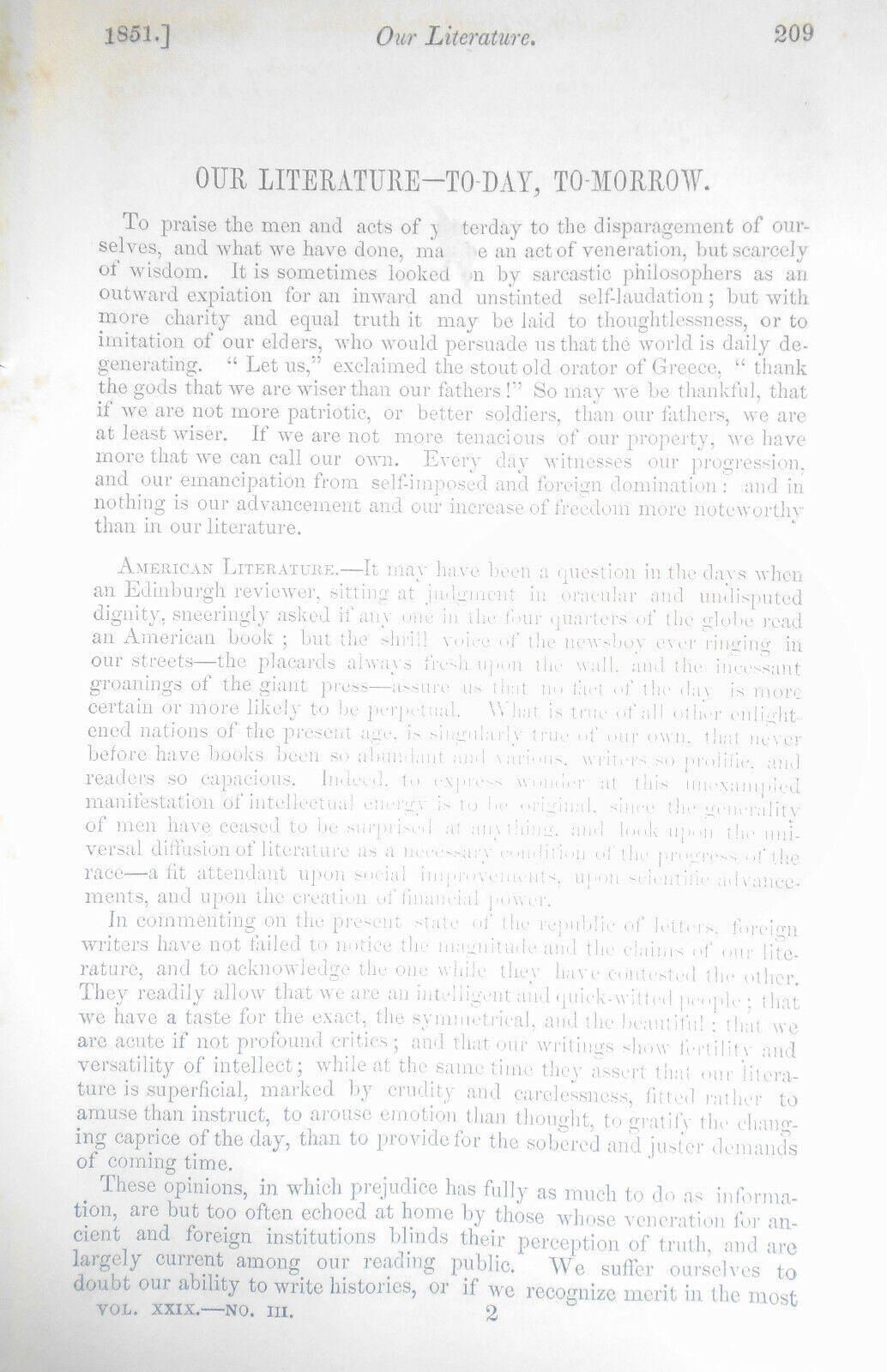 The United States Magazine and Democratic Review, September 1851