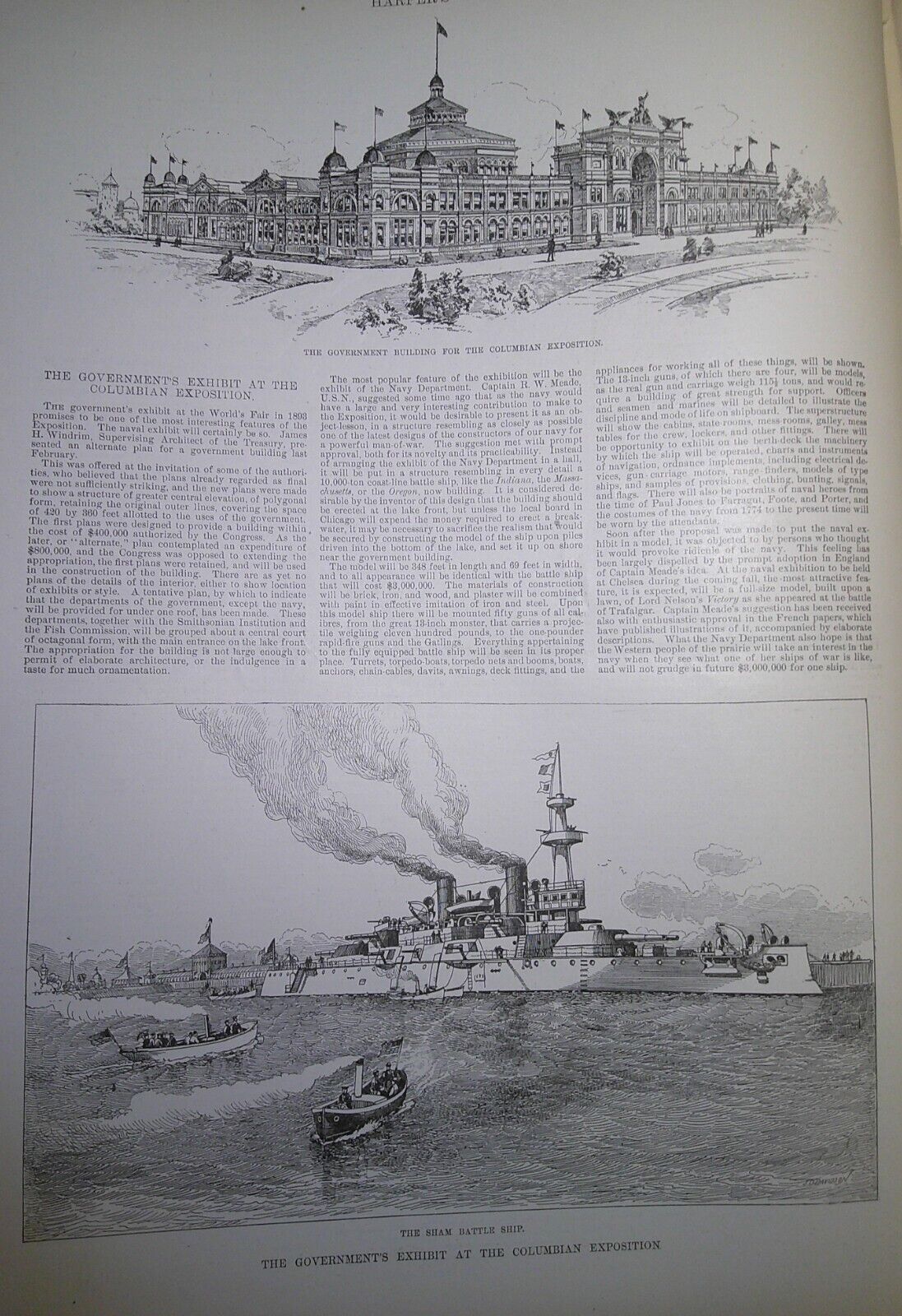 Harper's Weekly April 4, 1891 Big Fishing by Frederick Remington; Badminton etc