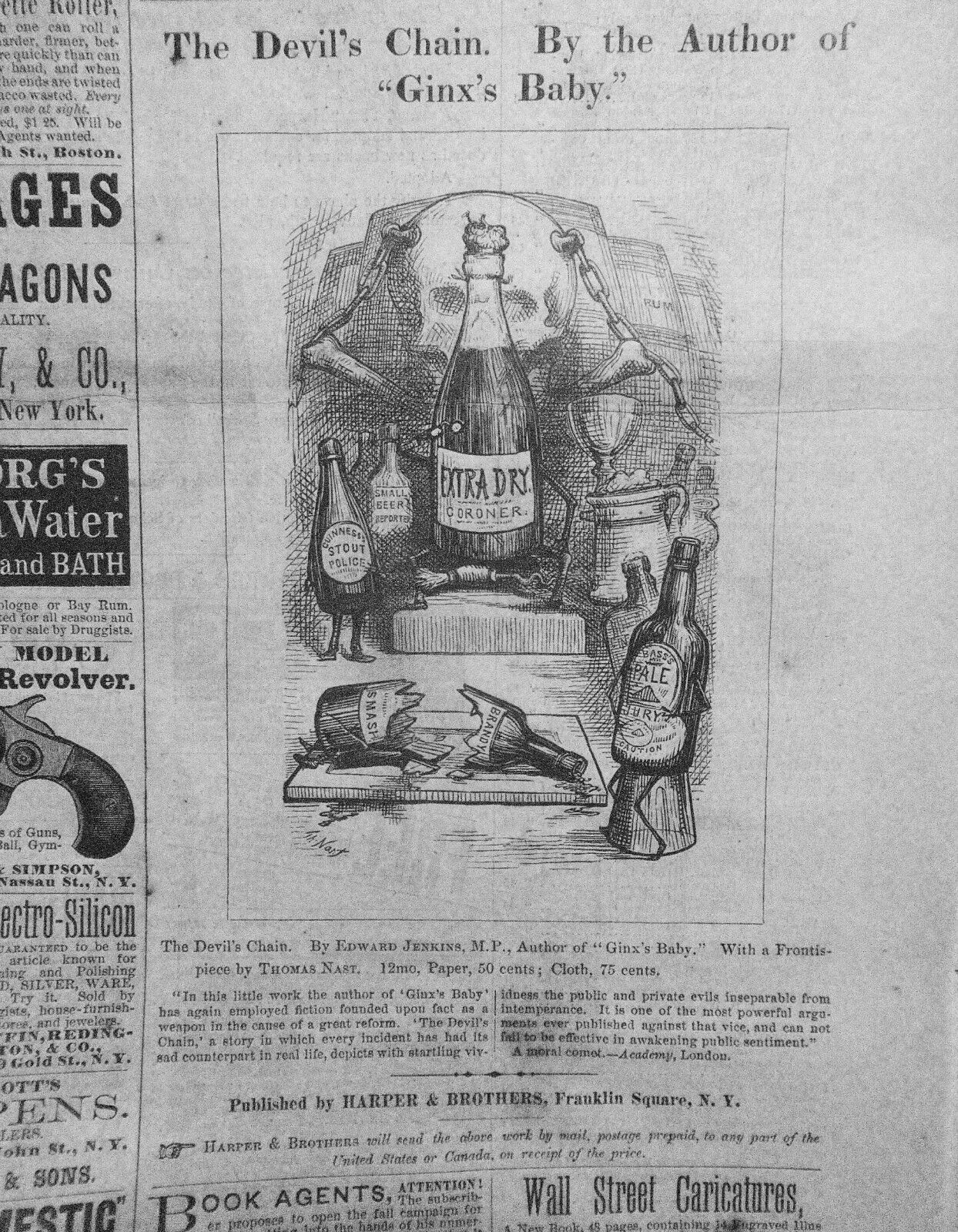 Harper's Weekly February 12, 1876. Japanese War Officers; Arctic vessel; Nast..