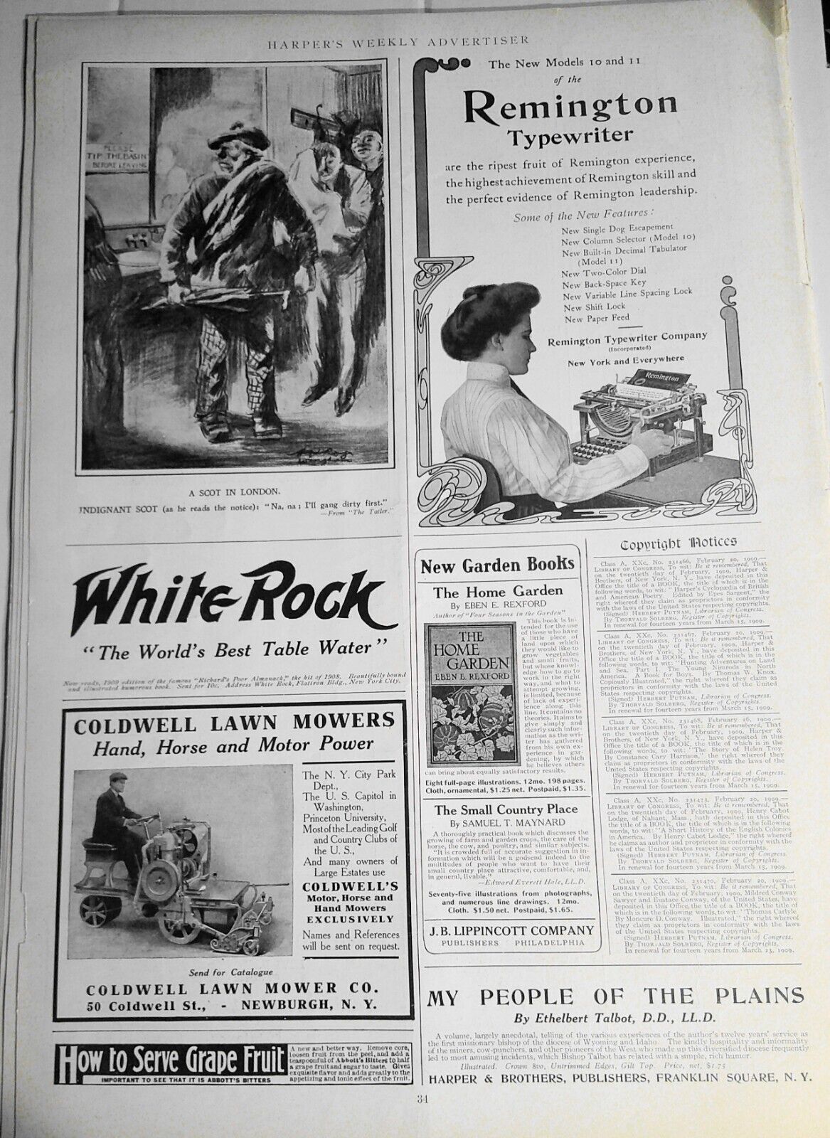 Harper's Weekly April 3, 1909. Pacific-Northwest Number; Battleship "Florida"