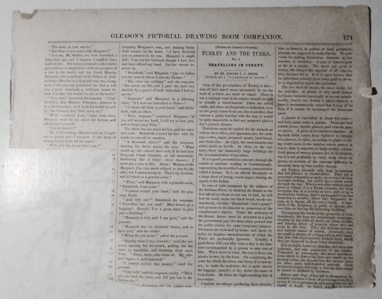 "Portrait Of Madame Sontag" - 1852 - Gleason's Pictorial, 1852.