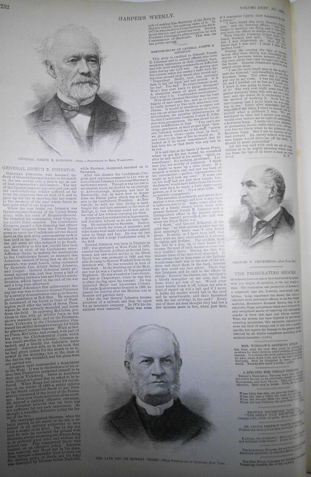 Harper's Weekly April 4, 1891 Big Fishing by Frederick Remington; Badminton etc