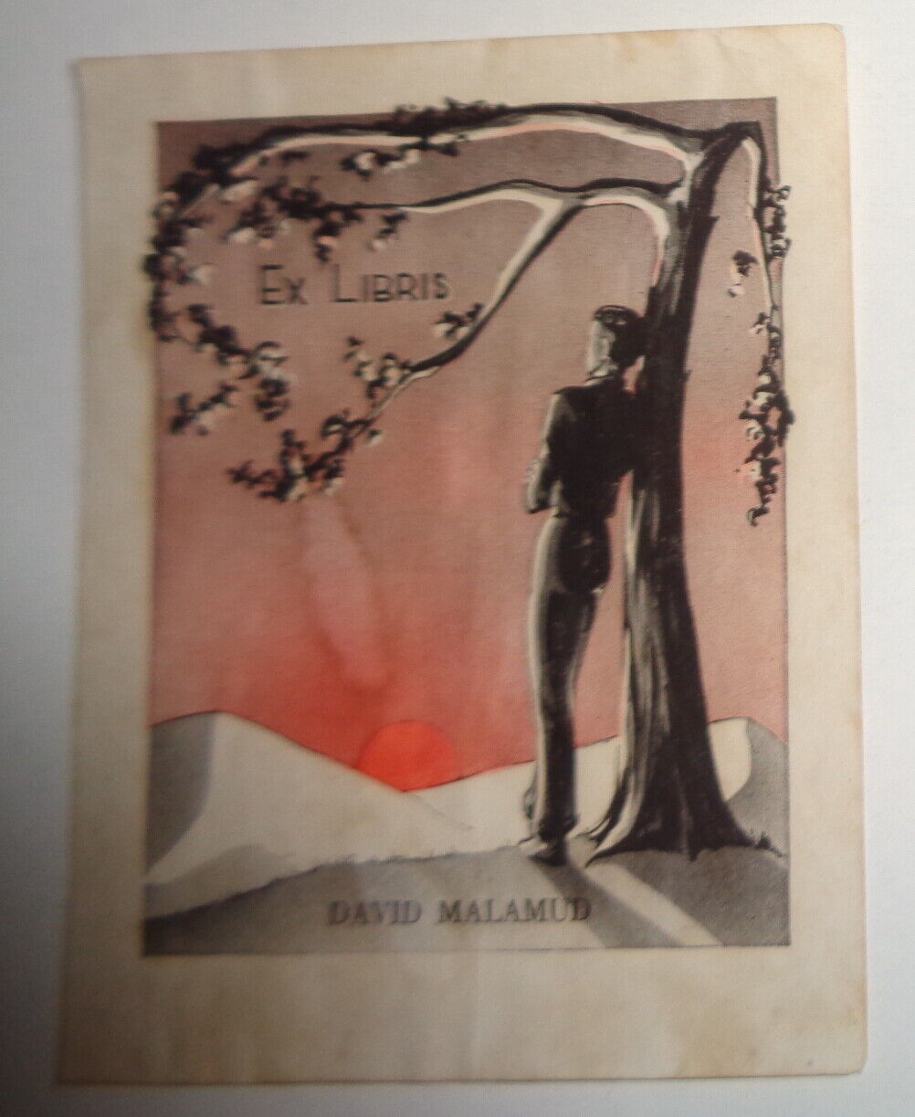 David Malamud Ex Libris Bookplate