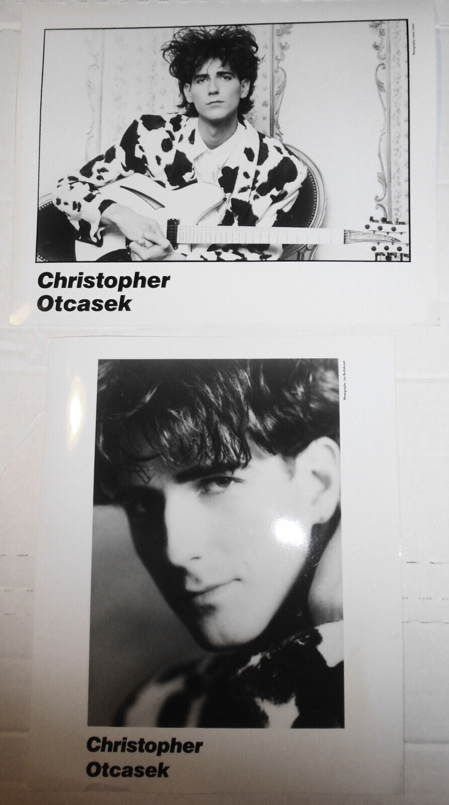 Christopher Otcasek - 2 Press Photos, 1989