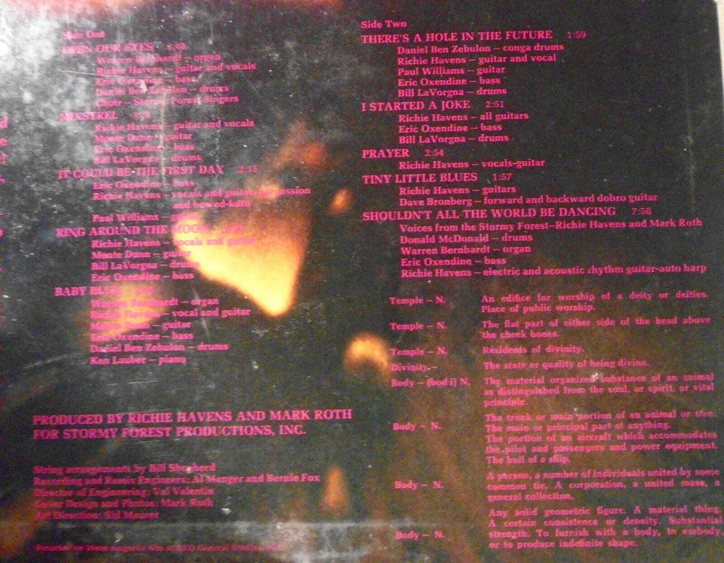 Richie Havens : Stonehenge - SEALED vinyl LP - 1969 - Stormy Forest SFS-6001