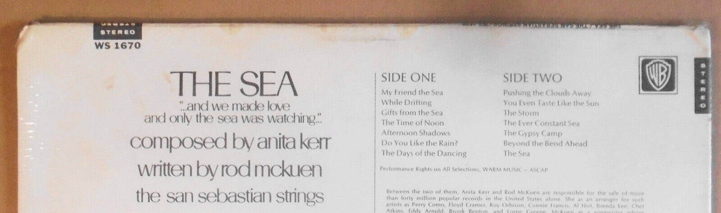The Sea, by Anita Kerr & Rod Mckuen - SEALED 1967 Vinyl LP. Warner Bros WS 1670