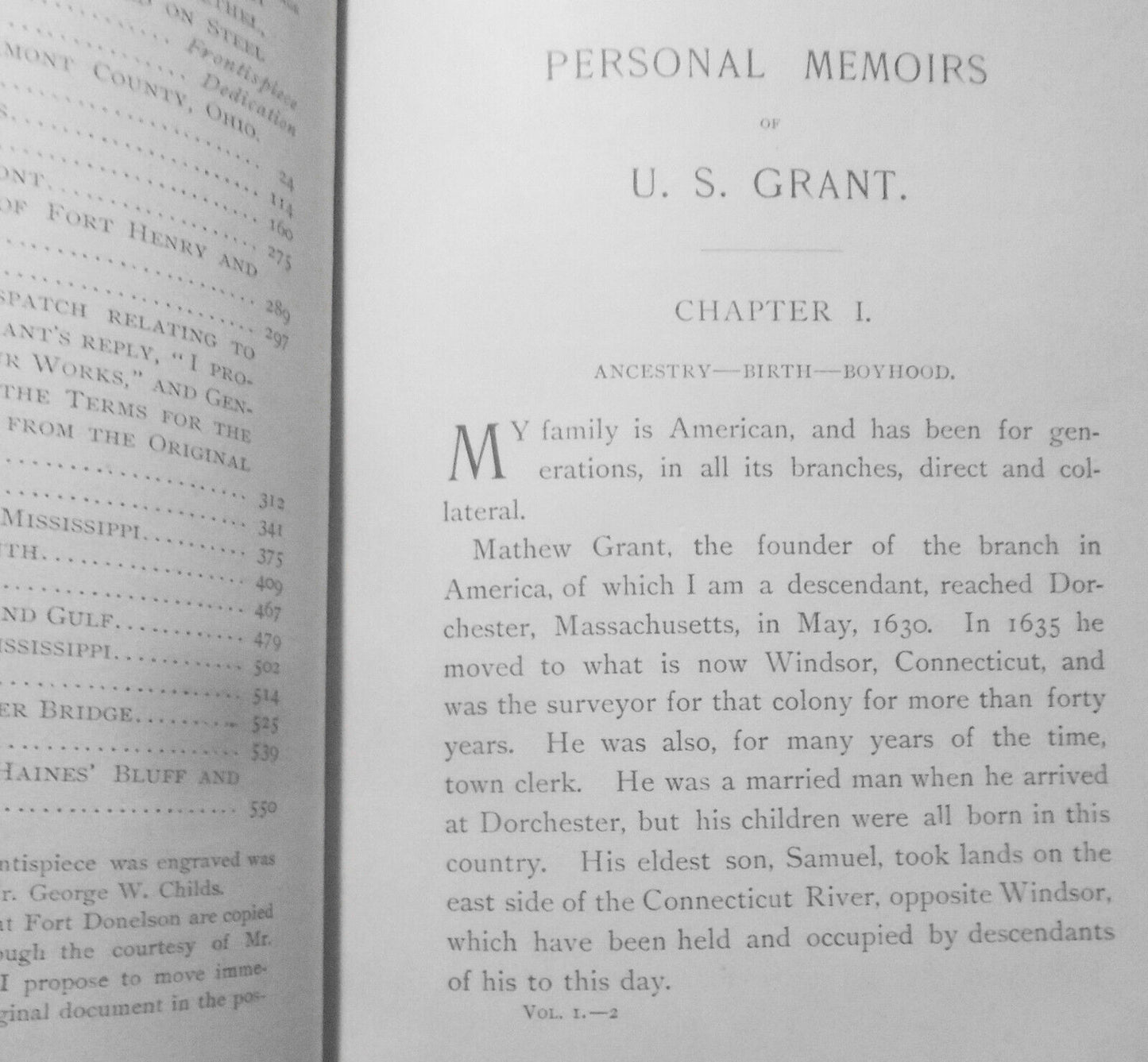 Personal Memoirs of U.S. Grant - 2 Volumes Set - First edition 1885/86
