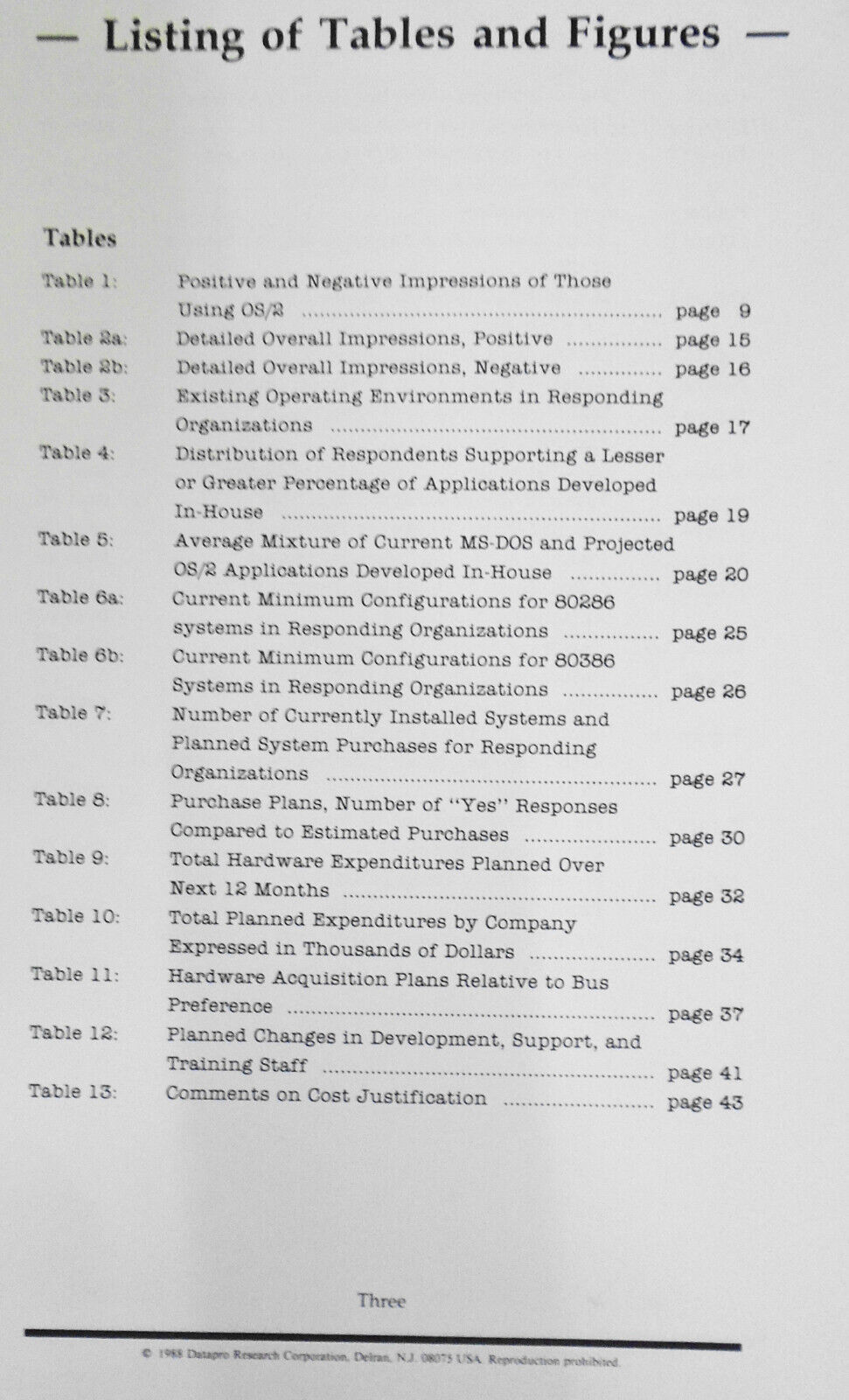 An Inside View of OS/2 - Datapro Market Study, 1988