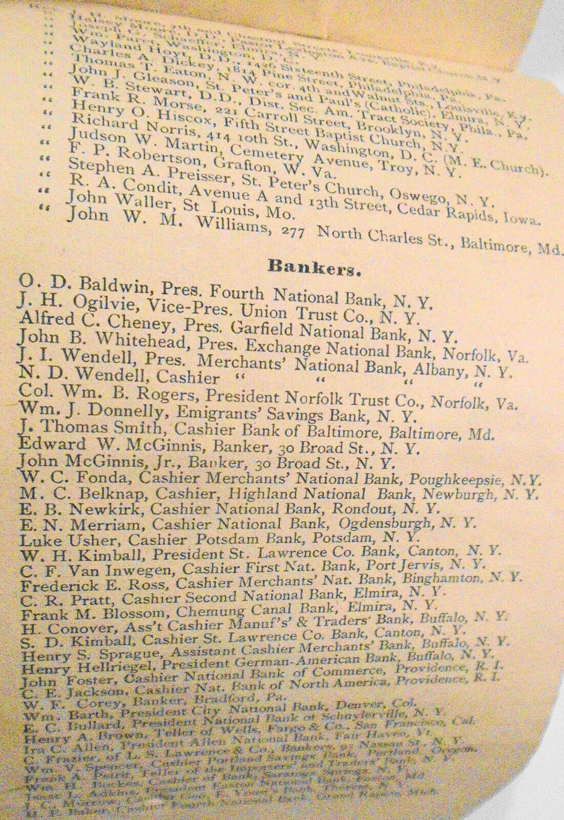 FACTS - Mutual Reserve Fund Life Association New York, 1884 Advertising circular