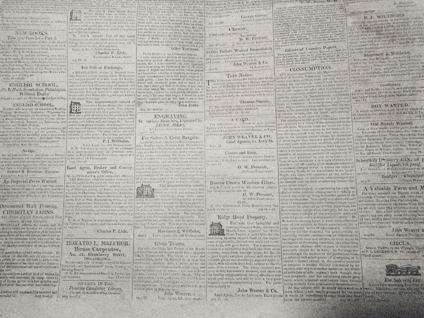 Columbian Observer, October 1, 1824 - Lafayette tribute & answer; Andrew Jackson