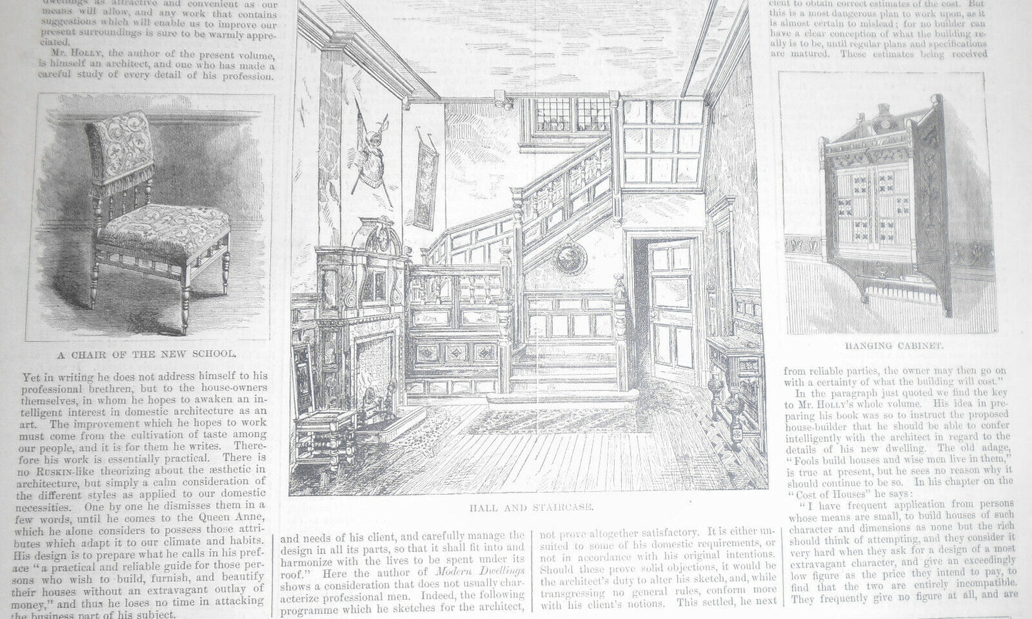 Country Homes - Harper's Weekly June 15, 1878 - Original Print