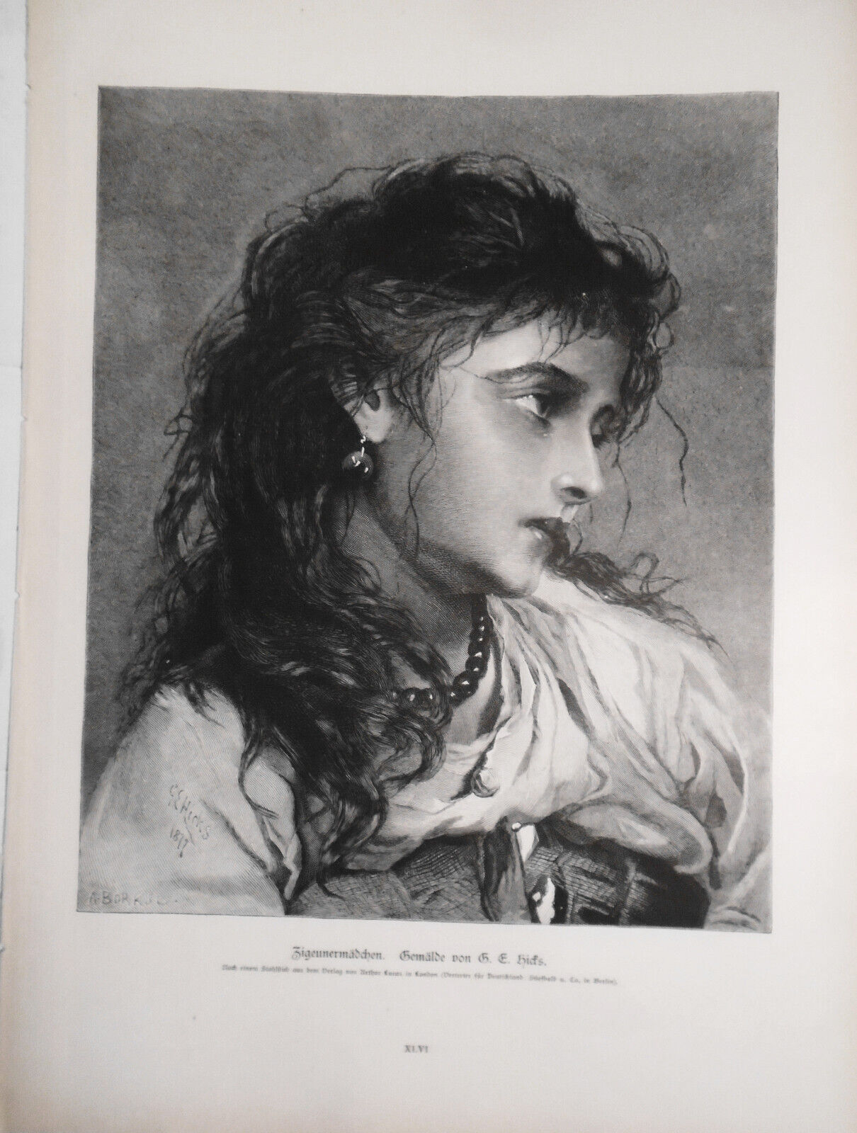 Zigennermadchen, von George Elgar Hicks -- 1882