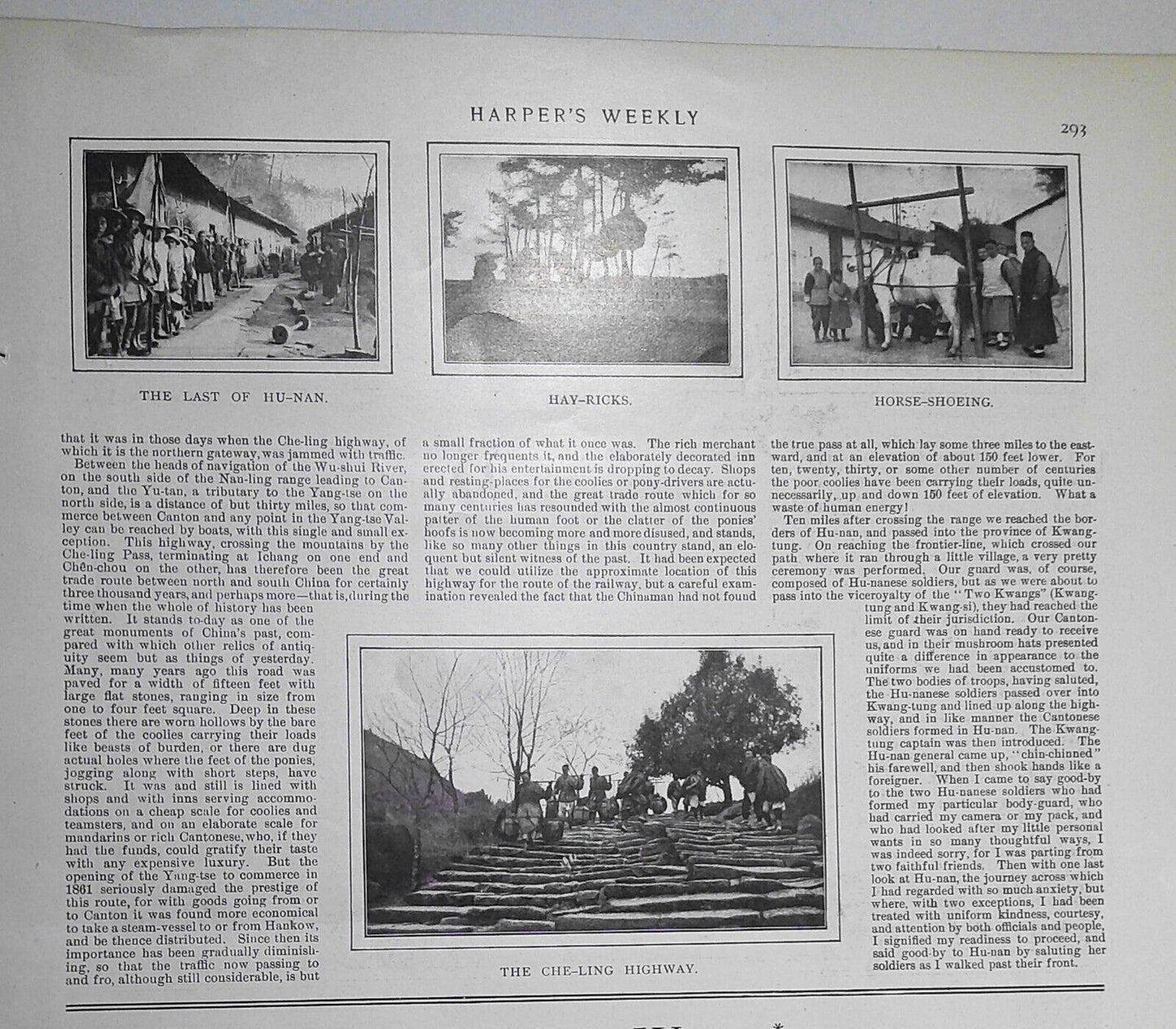 Hu-nan the Closed Province III, by William Barclay Parsons. Harper's Weekly 1900