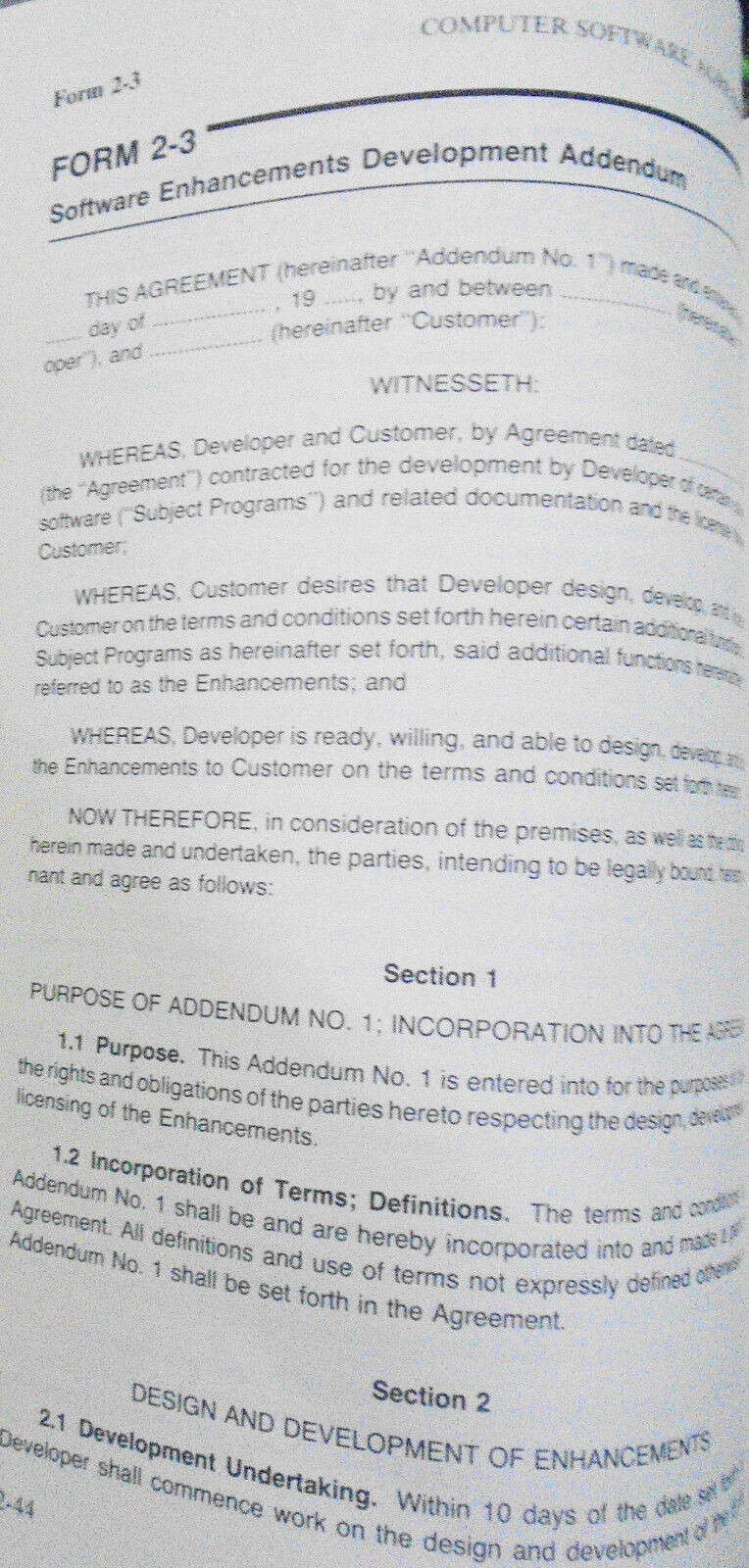 Computer Software Agreements: Forms and Commentary. Warren Gorham & Lamont, 1987