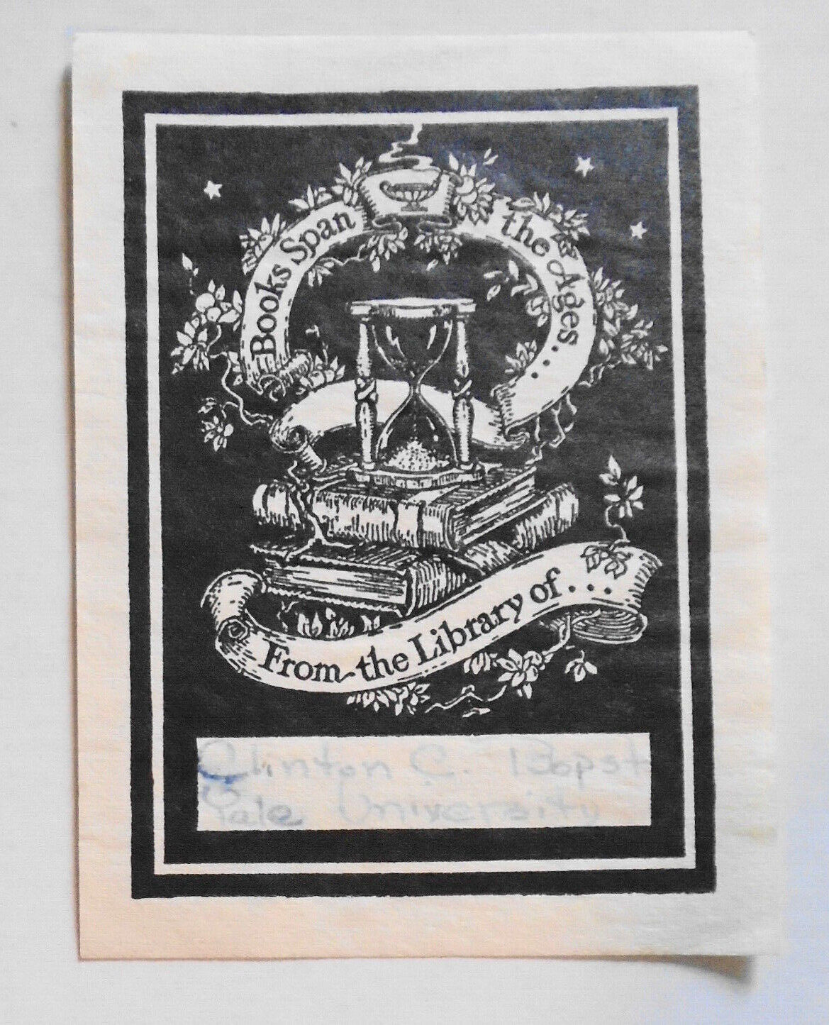 Clinton C. Bopst - Ex Libris Bookplate