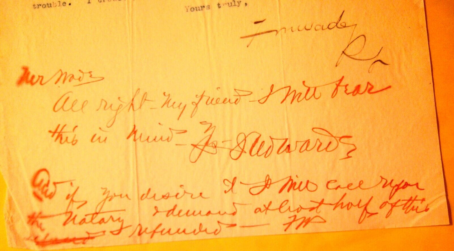 1891 National Bank of Commerce, Tacoma, Washington - letter & response